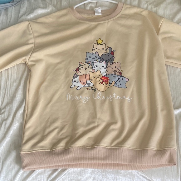 Cute Cat Tree Holiday Sweatshirt - Picture 4 of 10